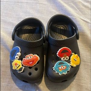 Black Toddler Crocs size 6